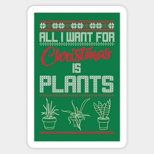 Plant Christmas Sweater Sticker